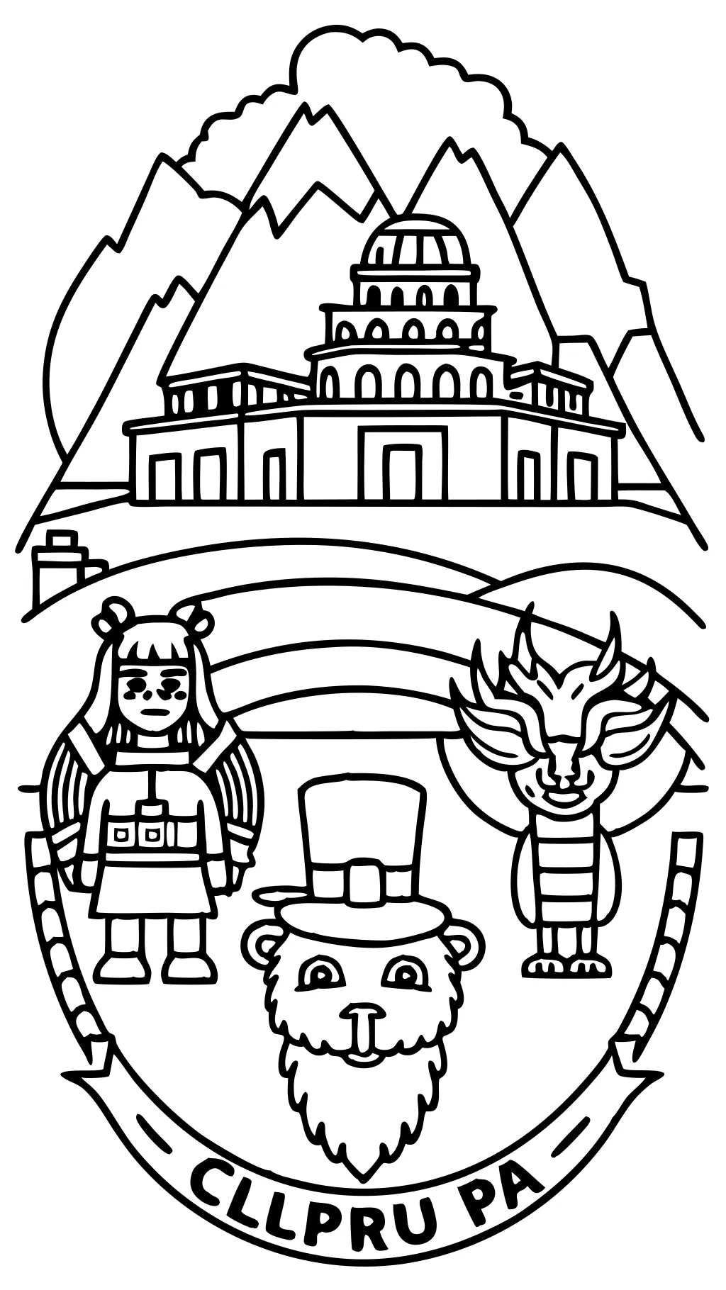 coloring pages of peru